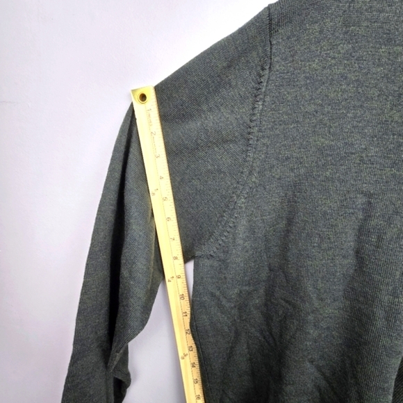 BROOKS BROTHERS Stretch Wool Blend Dressy Pullover Sweater Dark Green Men Size L - Picture 12 of 16
